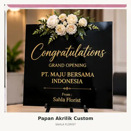 Papan Bunga Akrilik Magelang Utara